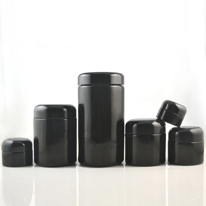 Violet UV-protective glass jar