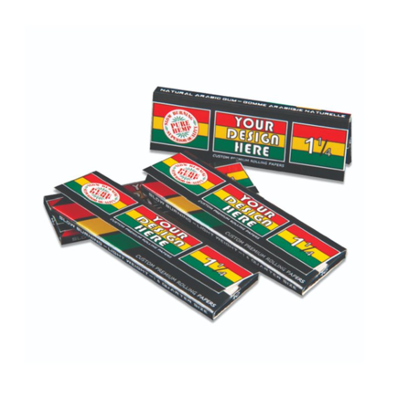 Custom rolling papers · Hemp · 13 g/m² · 70 mm