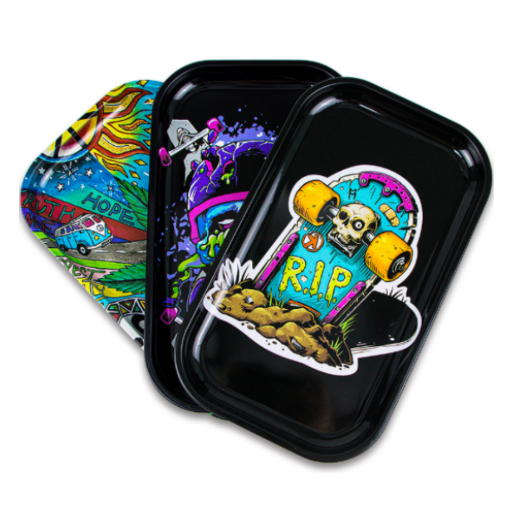 Custom Metal Rolling Trays Full Color Printed