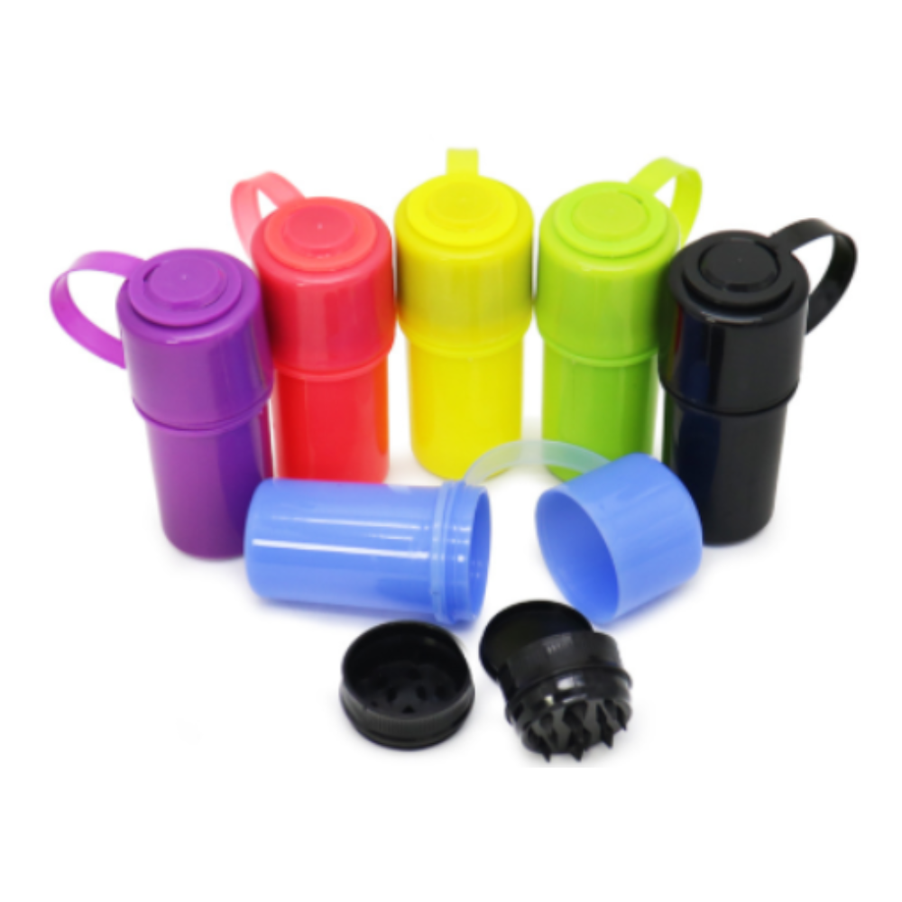 Custom Plastic Grinders Container 3-Piece Printed 1 Color - Image 2