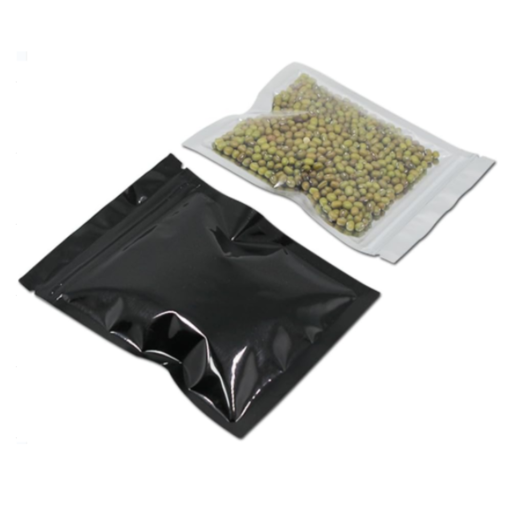 White Label Mylar Bags Clear Front Smell Proof (Pack of 50 Units) - Image 2