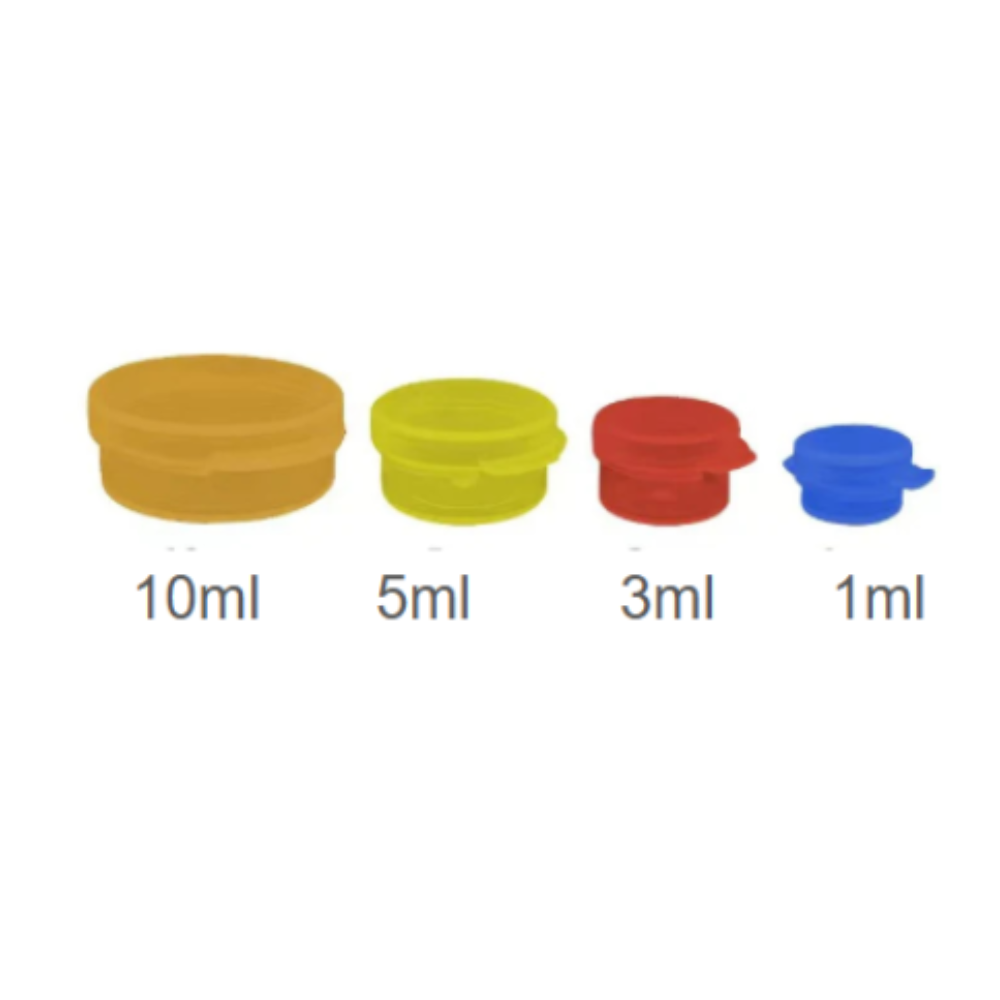 White Label PE Plastic Jar with Lid (Pack 100 Units)