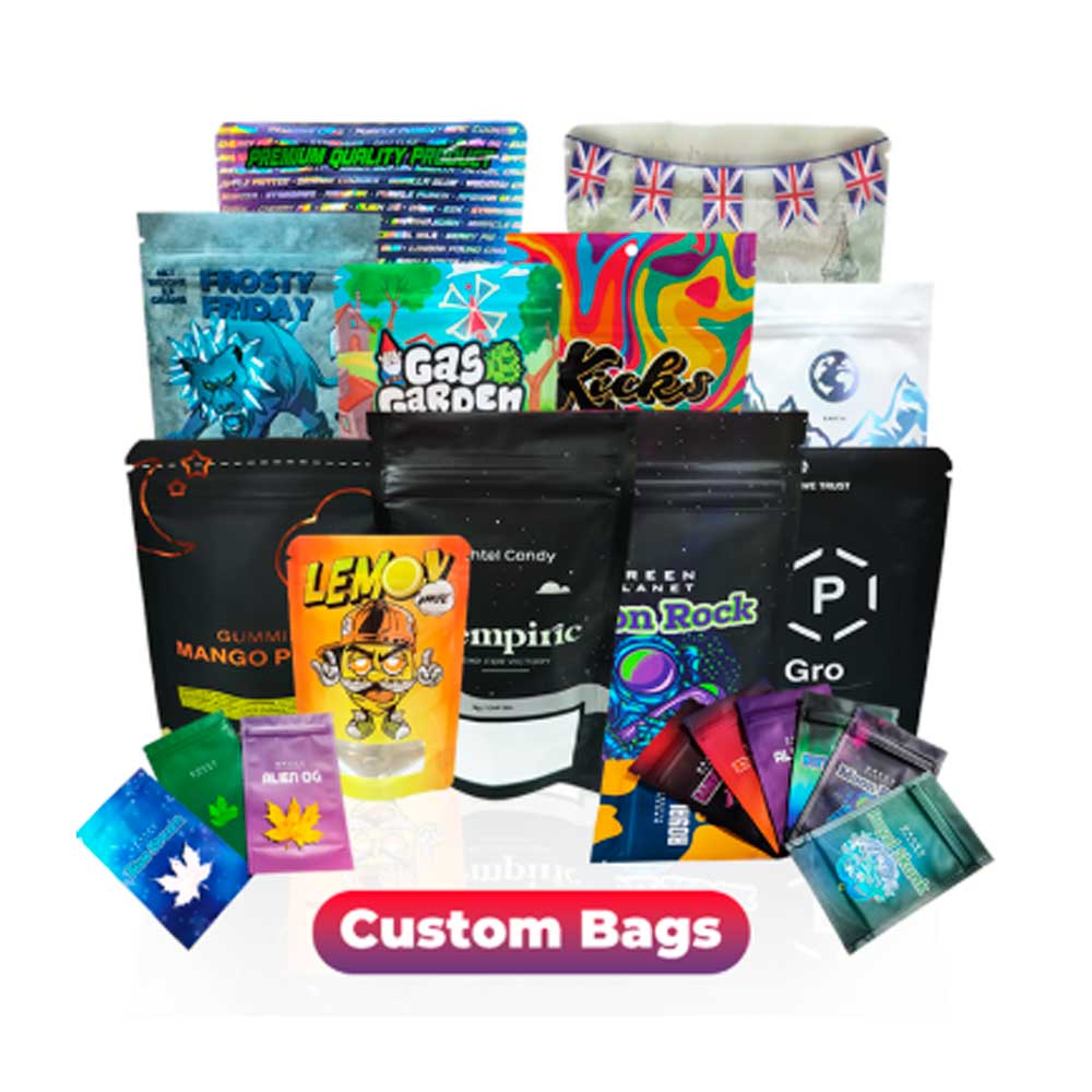custom doypack mylar bag full printed